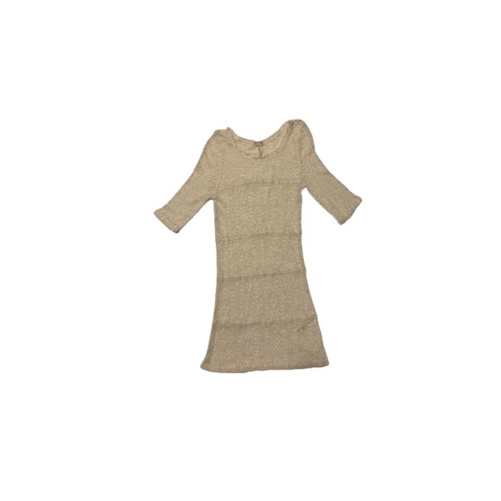 Free People Cream Boho Crocheted Tunic - Women’s Size XS
